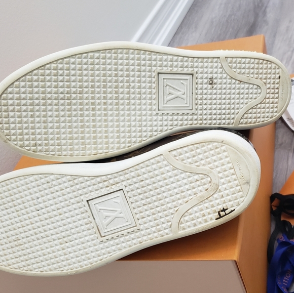 100% Authentic Louis Vuitton FrontRow canvas sneaker, Sz 38 - Picture 10 of 12